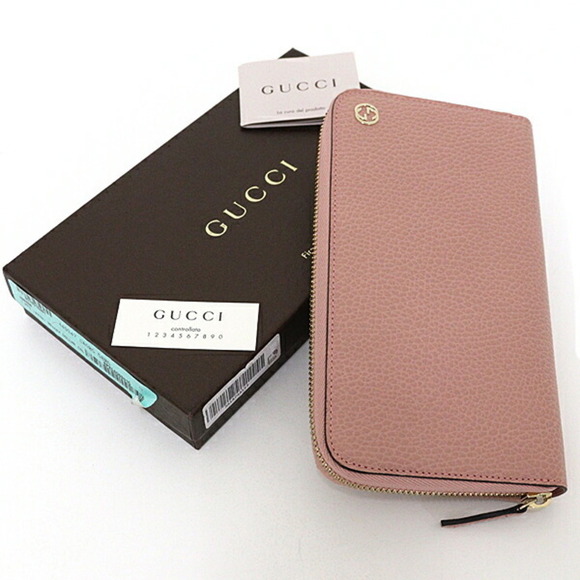 GUCCI Pink Leather Wallet - Picture 3 of 6